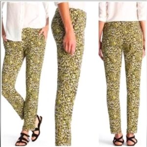 J. Crew Cafe Capri Abstract Animal Print Sz 0